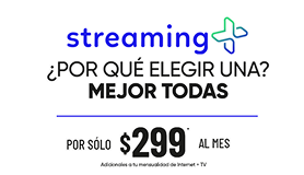 netflix, hbomax, disney + y amazon prime por solo 299 al mes* banner